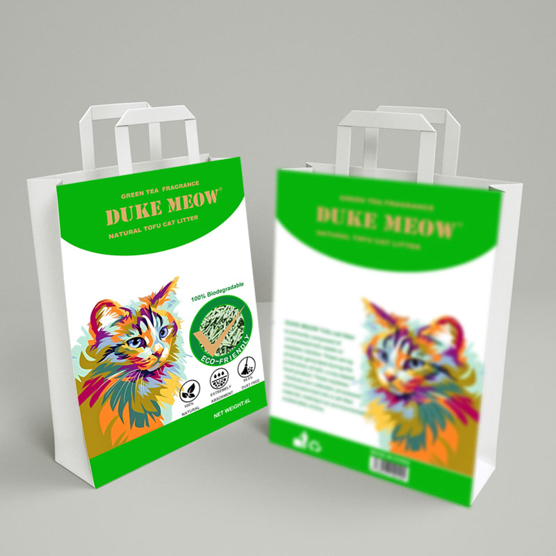 Duke Meow paper bag Green Tea Tofu litte